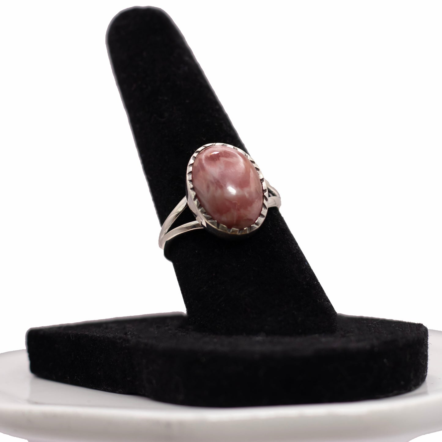 Rhodochrosite Sterling Silver Ring