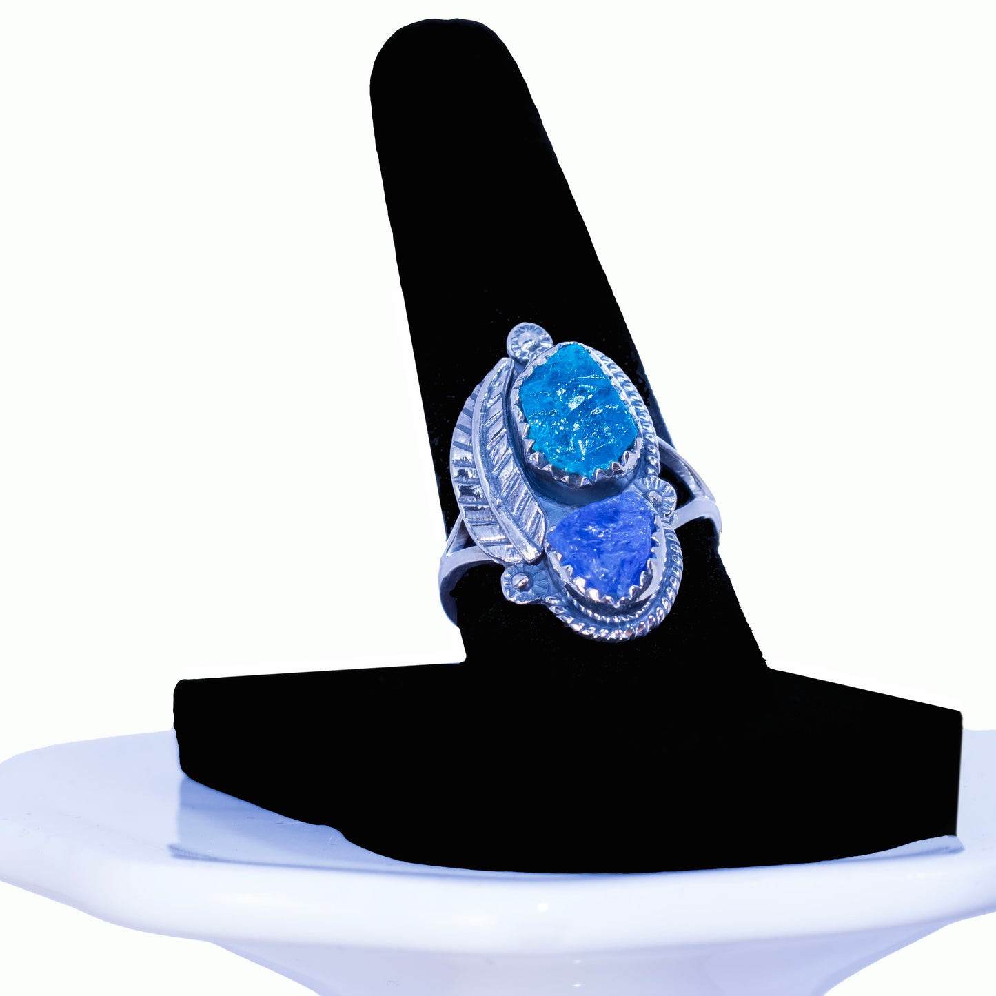 Tanzanite & Apatite Sterling Silver Ring