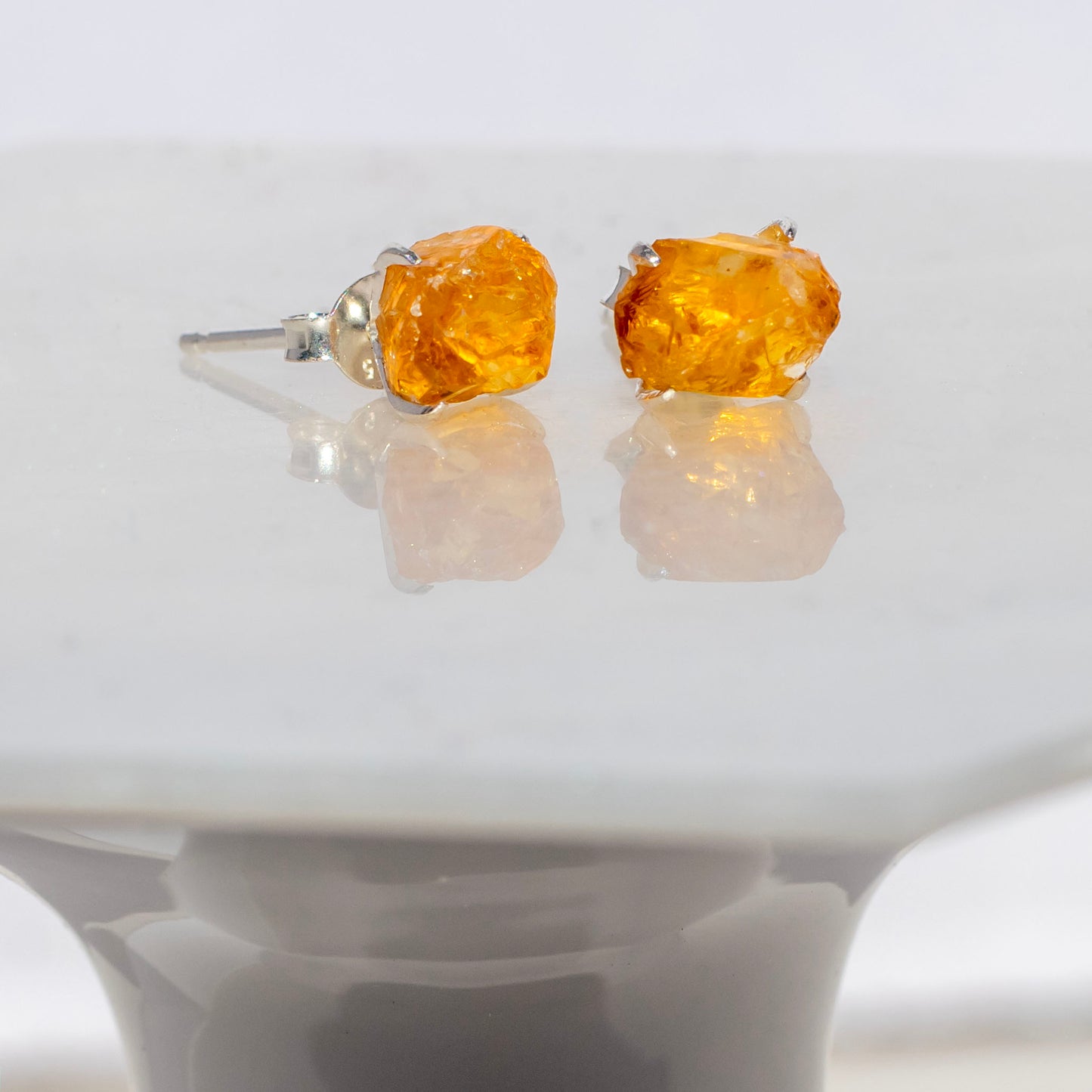 Citrine Stud Earrings