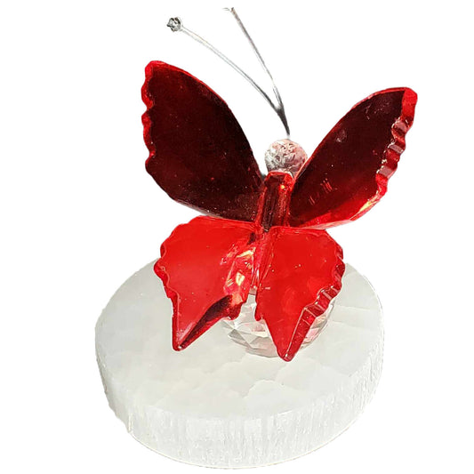 Acrylic Butterfly with Crystal Base