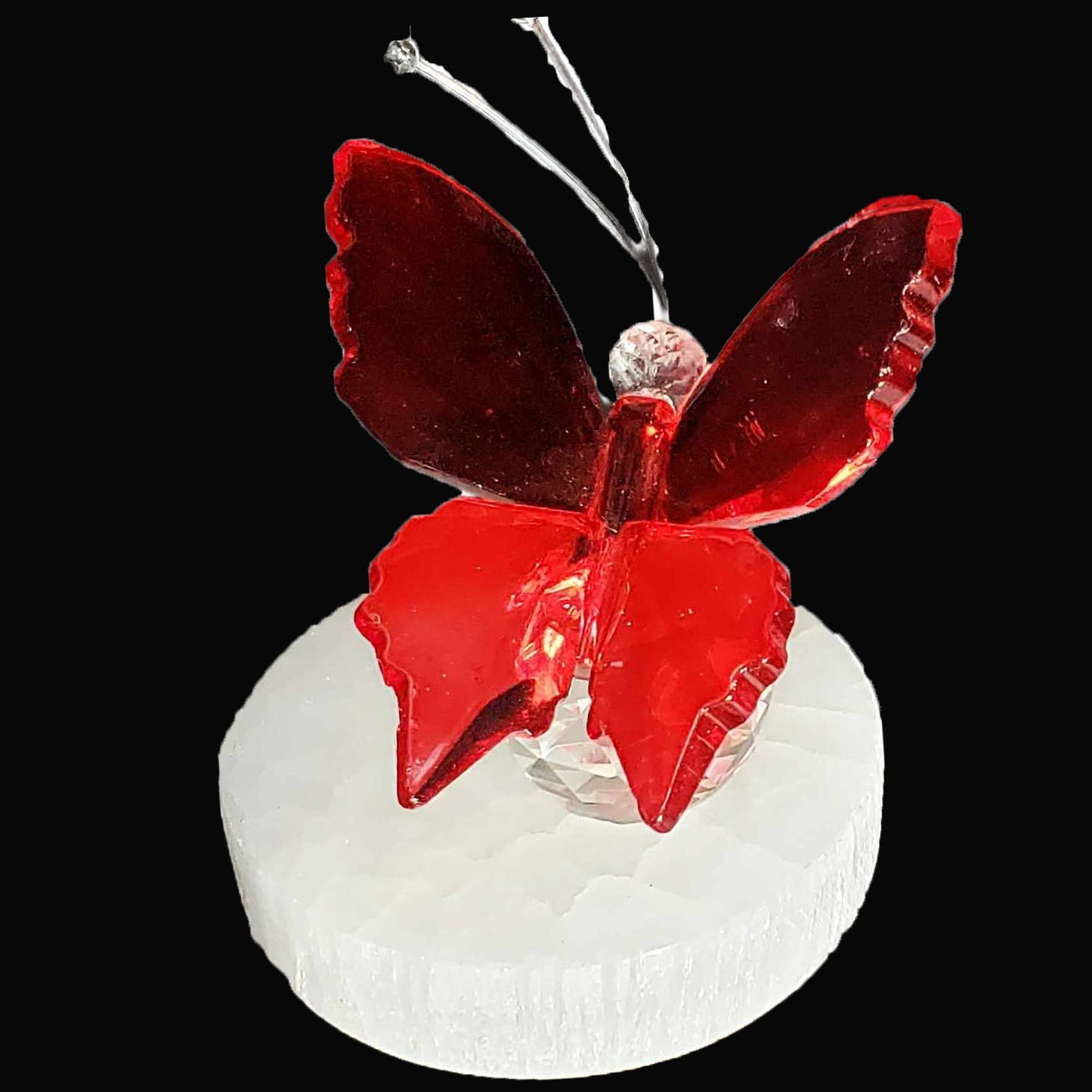 Acrylic Butterfly with Crystal Base