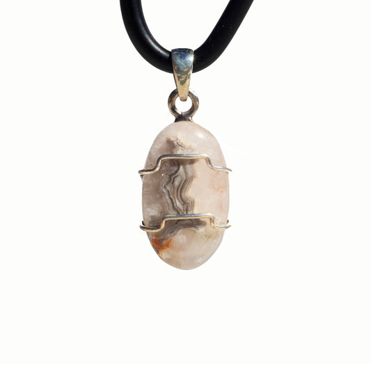 Laguna Lace Agate Pendant