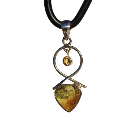 Kornerupine with Citrine Pendant