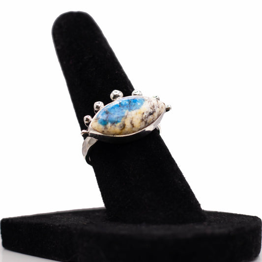 K2 Blue Azurite Sterling Silver Ring