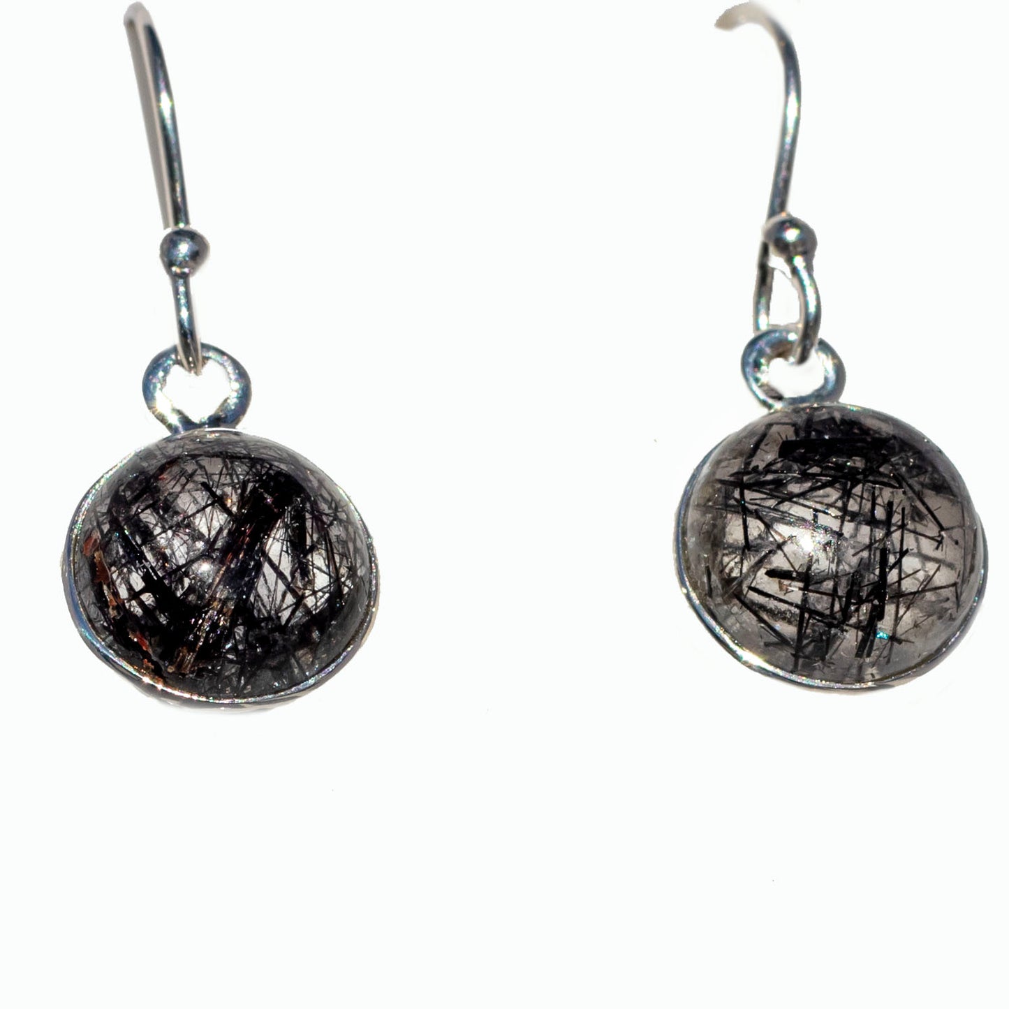 Black Rutilated Quartz Earrings