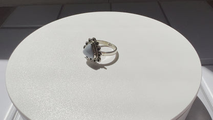 Owyhee Opal Sterling Silver Ring